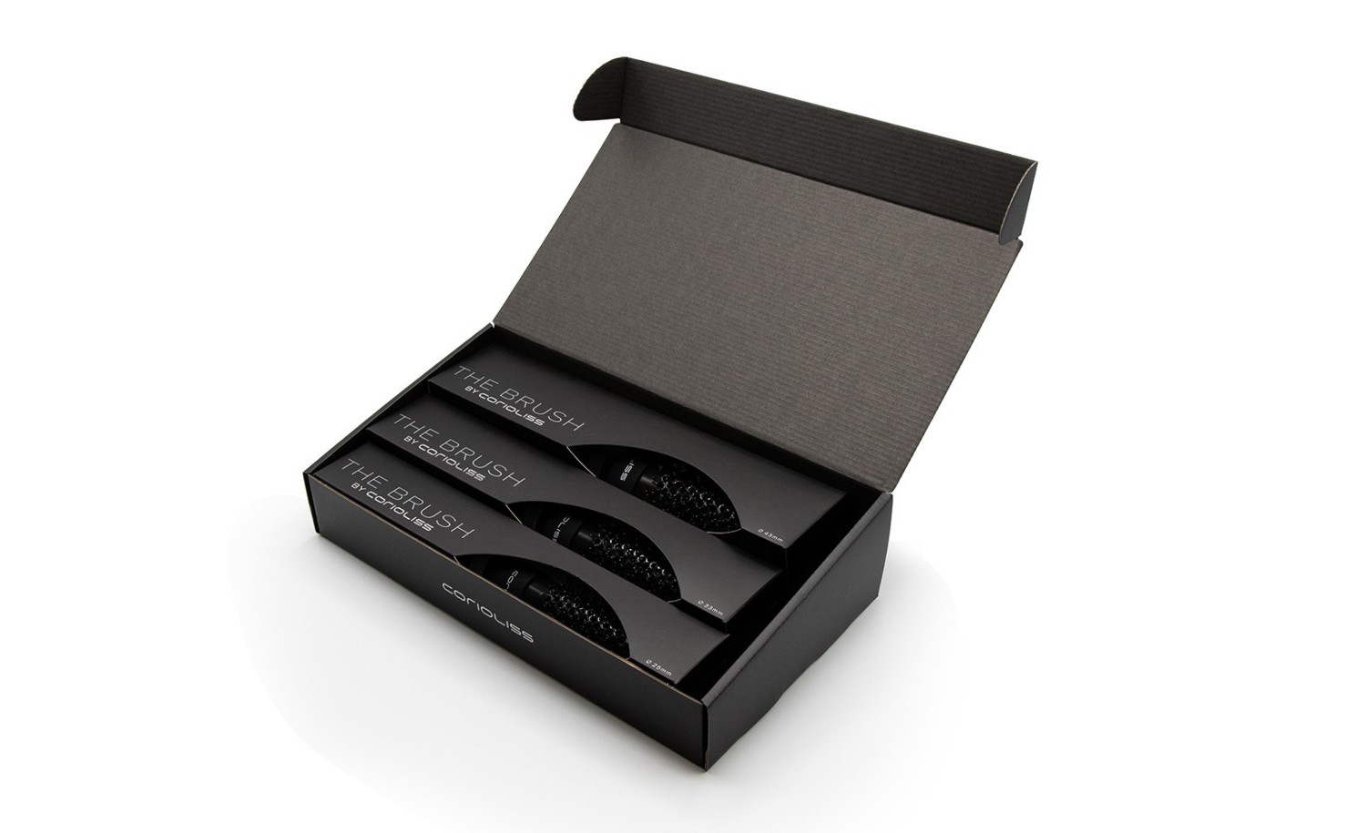 CORIOLISS THE BRUSH - BLACK - 3 BRUSH KIT